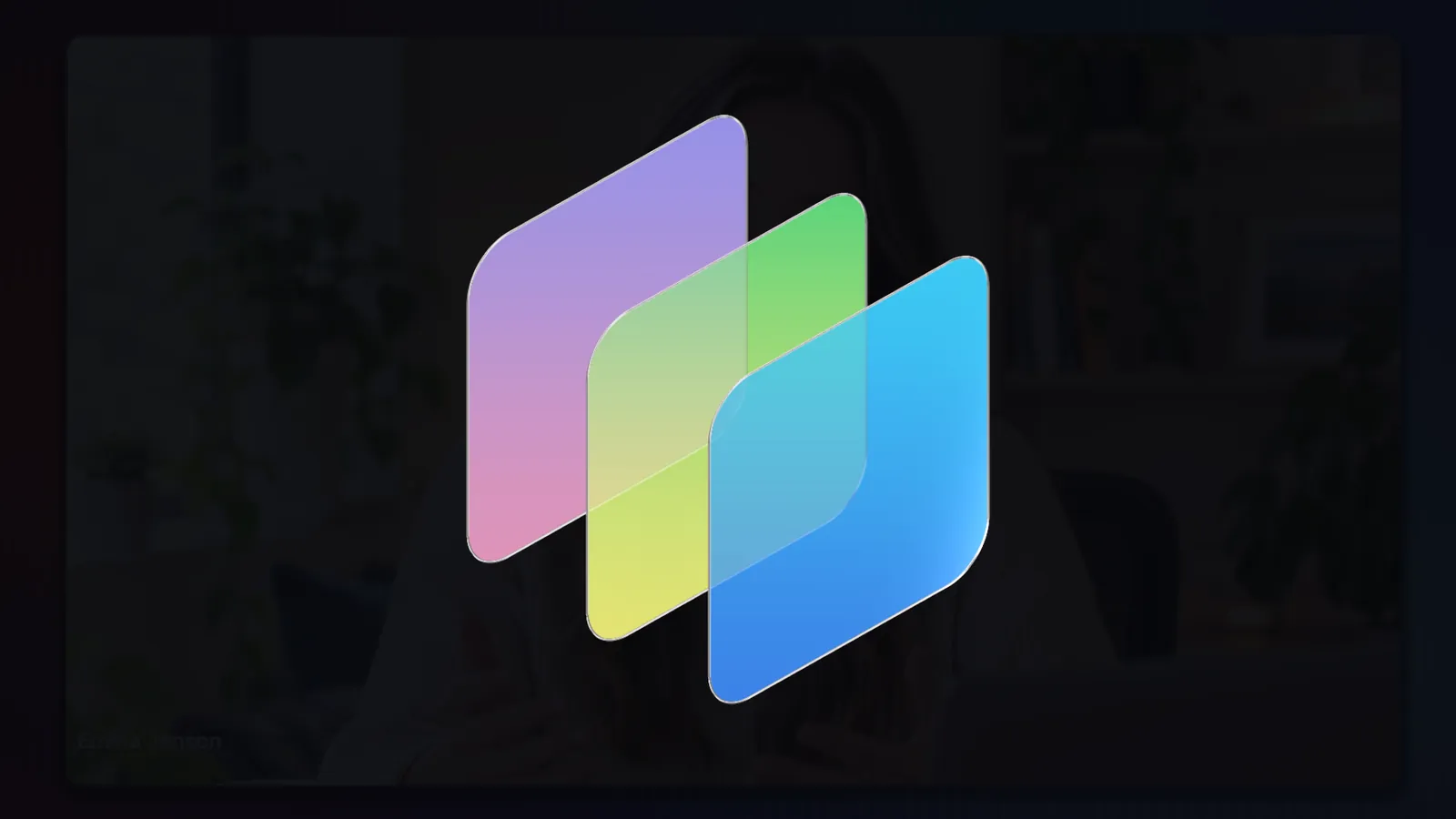 A logo reveal overlay playing over the shot